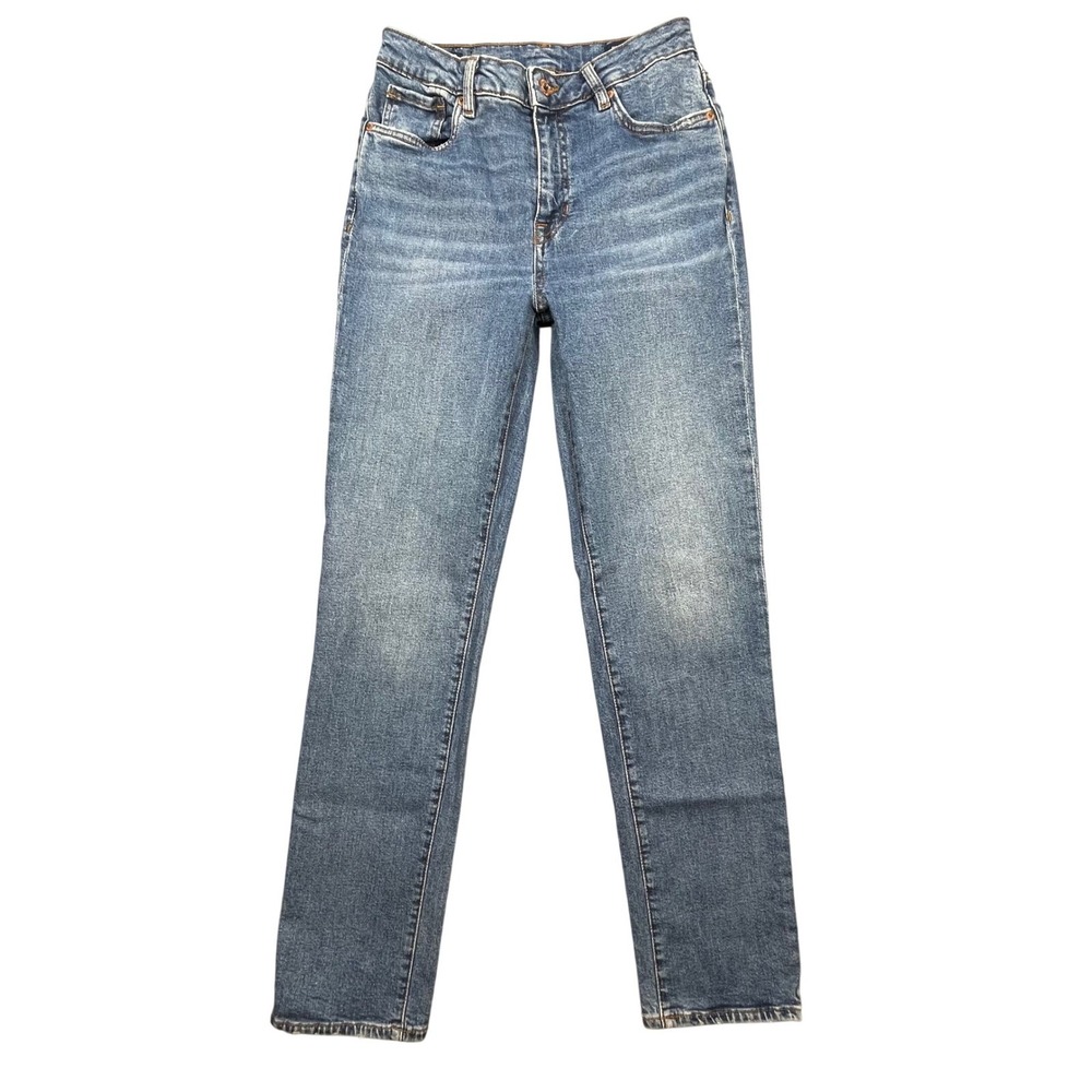 Buffalo Blue Jayden High Rise Straight Leg Jeans Womens Size 27